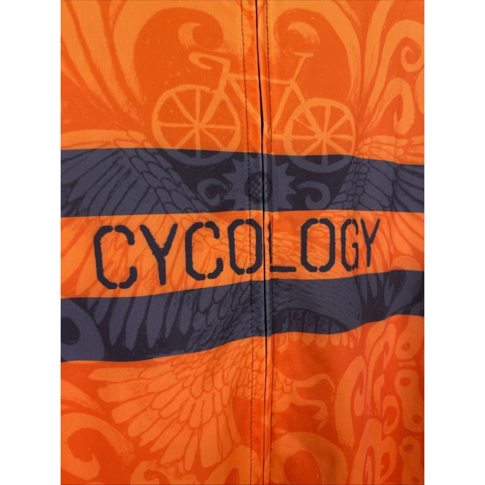 Cycology Life Behind Bars Mens Cycling Jersey 3XL Orange Short Sleeve JERS212_M - Picture 3 of 7